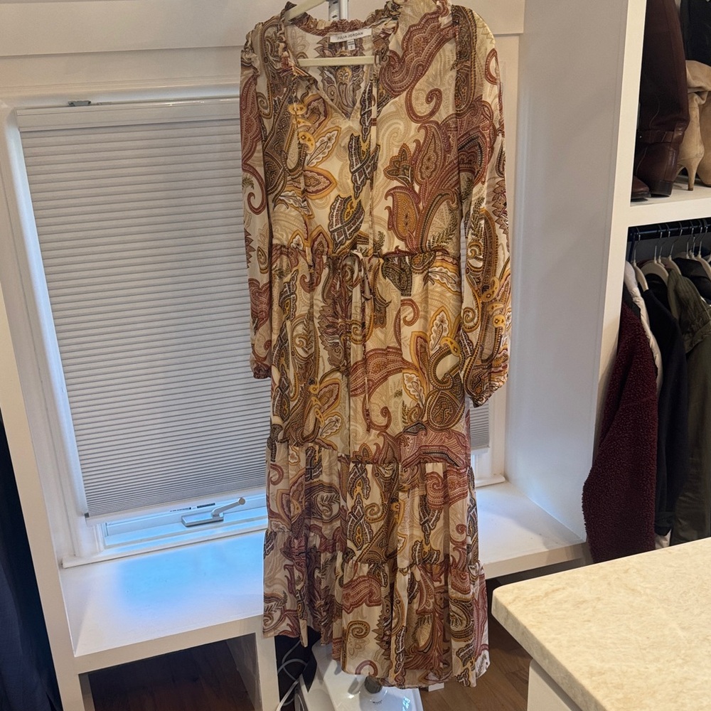 Julia Jordan Multicolor Paisley Maxi Dress